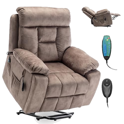 FUNECORP Power Lift Recliner Chair with Massage and Heating Functions